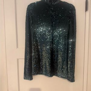 Sequin Long Sleeve Top